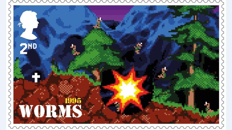 Worms stamp