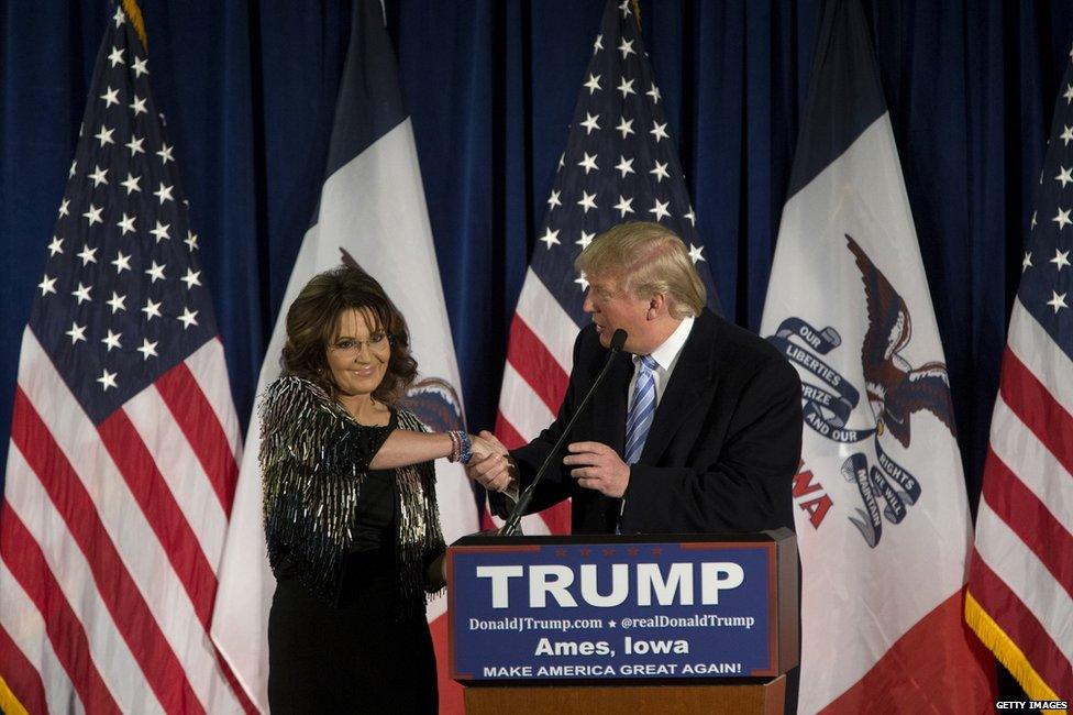 Sarah Palin and Donald Trump