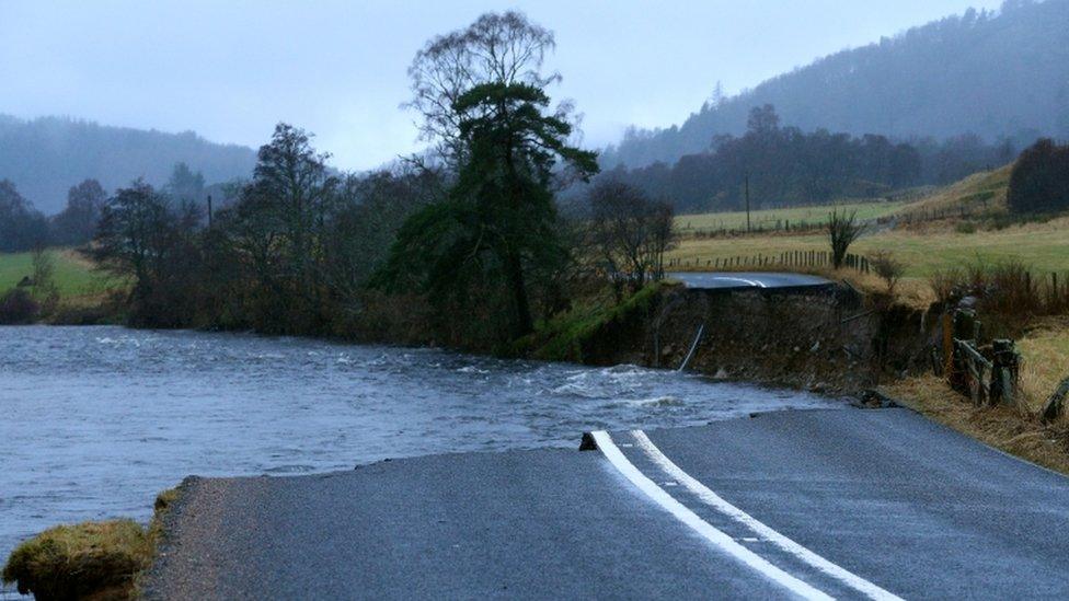 A93 collapse