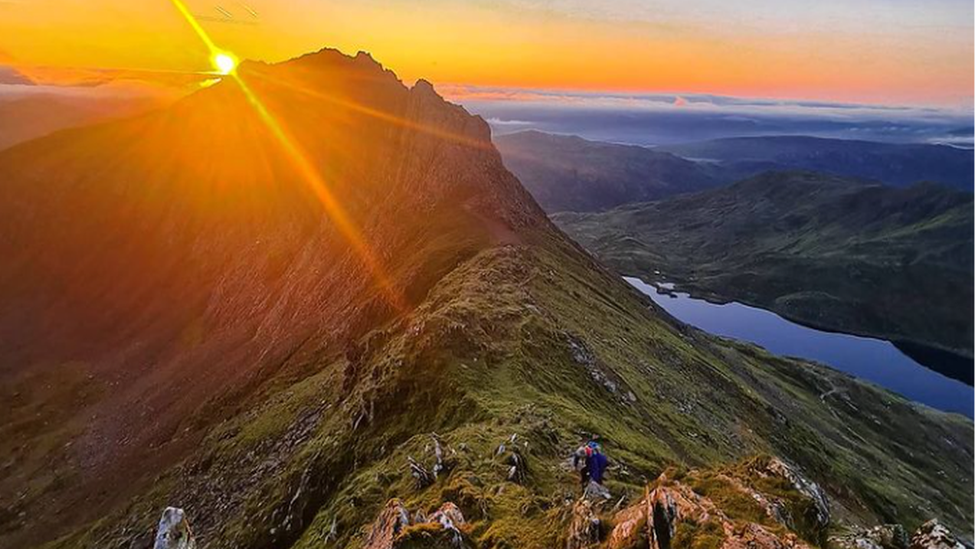 Sunrise on Crib Goch