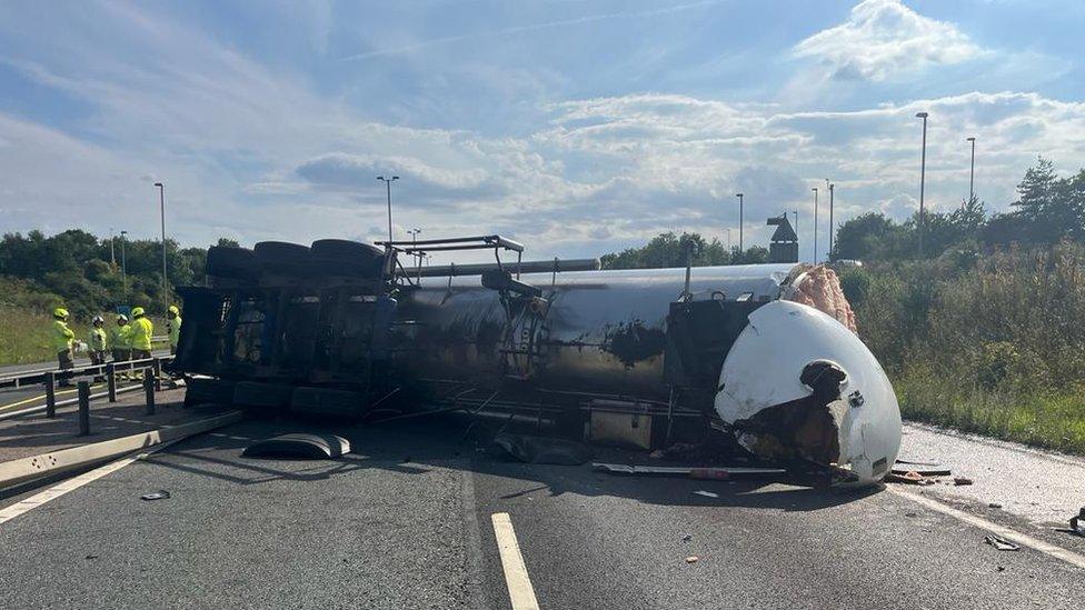 Remains of a oil tanker