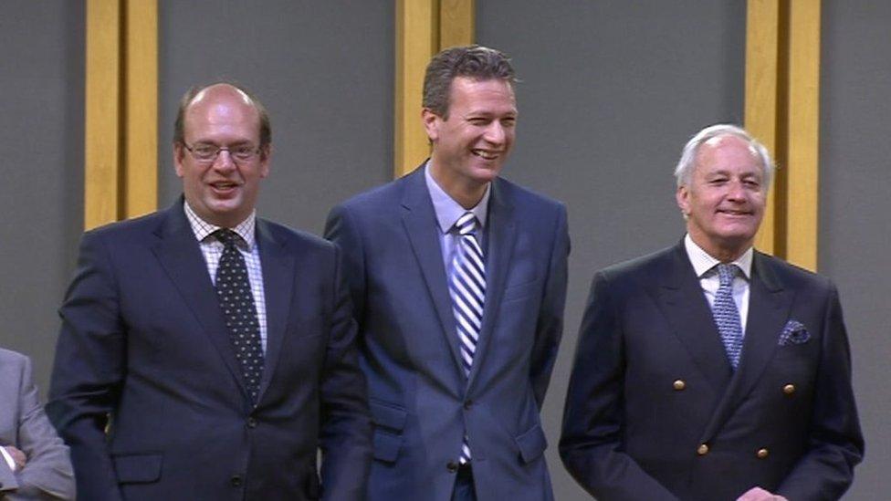 Mark Reckless, Nathan Gill and Neil Hamilton