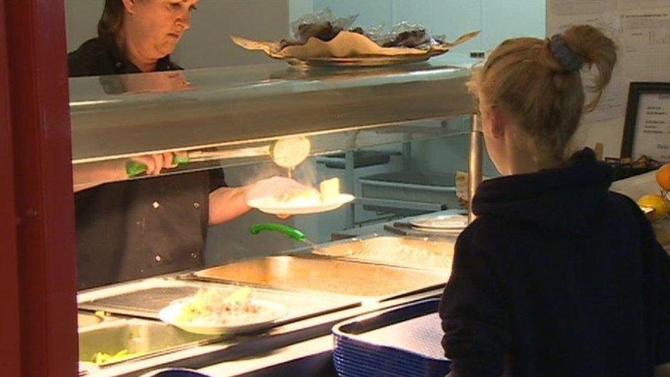 School canteen in Holyhead