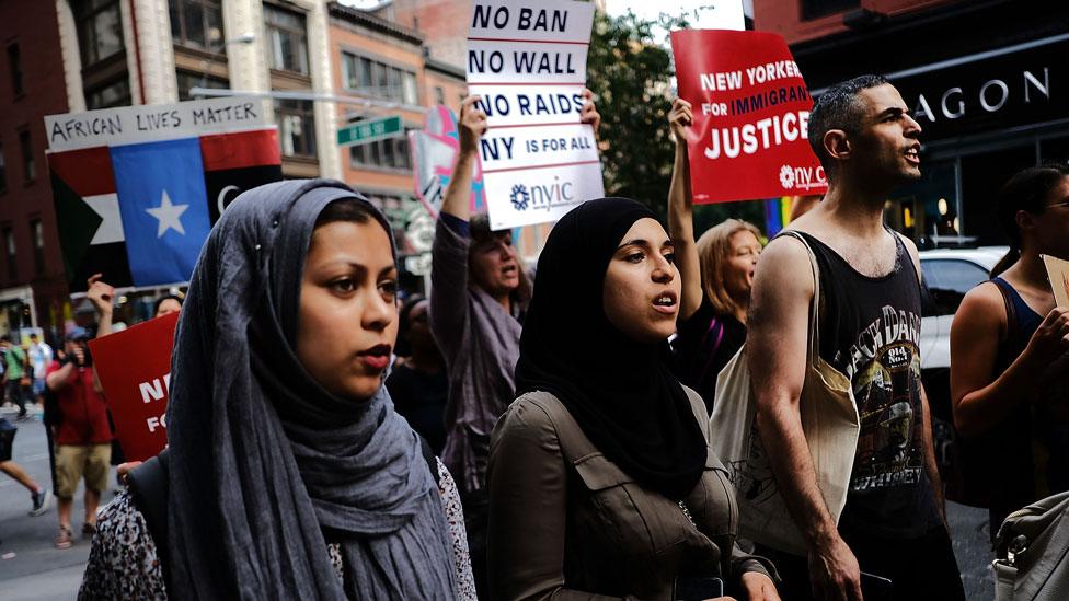 Protests in New York