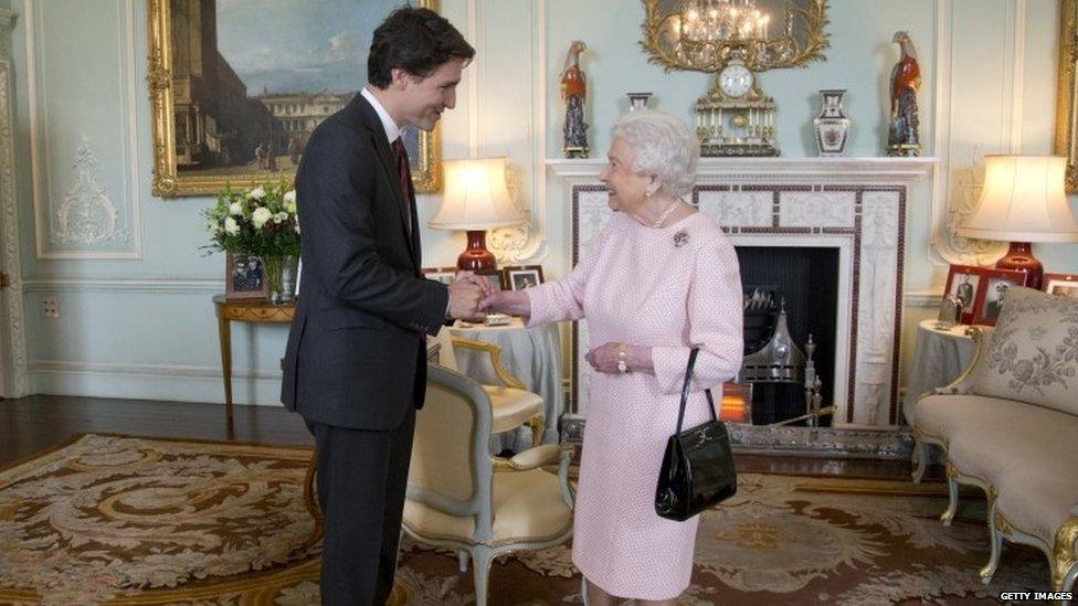 Justin Trudeau and the Queen