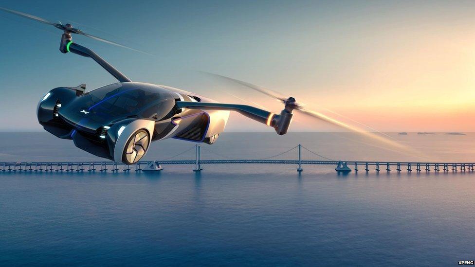 Image of XPeng's flying car