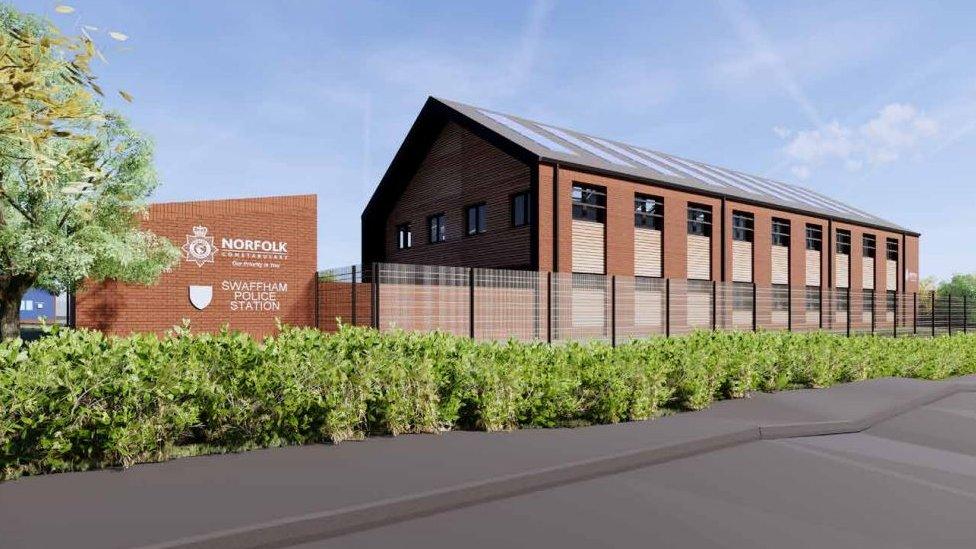 Artist's impression of the new Swaffham police station
