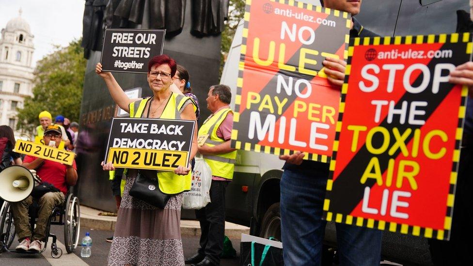 Anti-Ulez protests in London