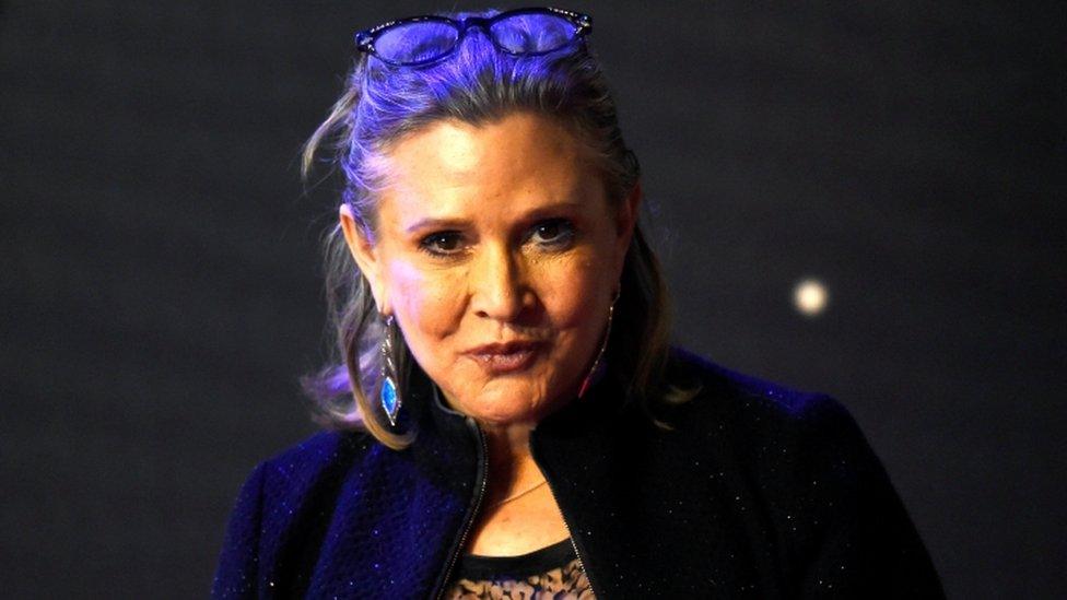 Carrie Fisher, Dec 2015