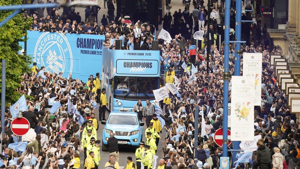 Manchester City open-top bus parade