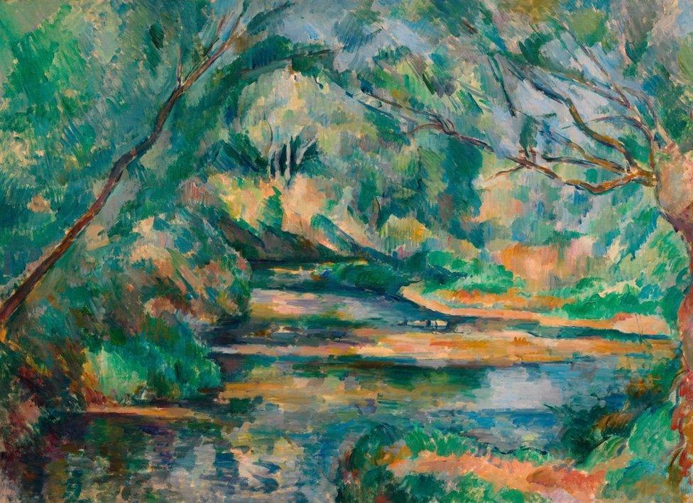 The Brook c. 1895-1900 by Cezanne