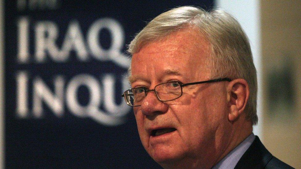 Sir John Chilcot, chairman of the Iraq inquiry