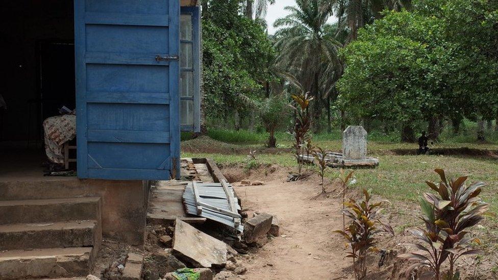 Whyte's grave, at the Uzuakoli Chapel of Hope