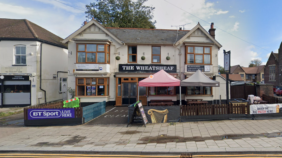 The Wheatsheaf pub in Luton