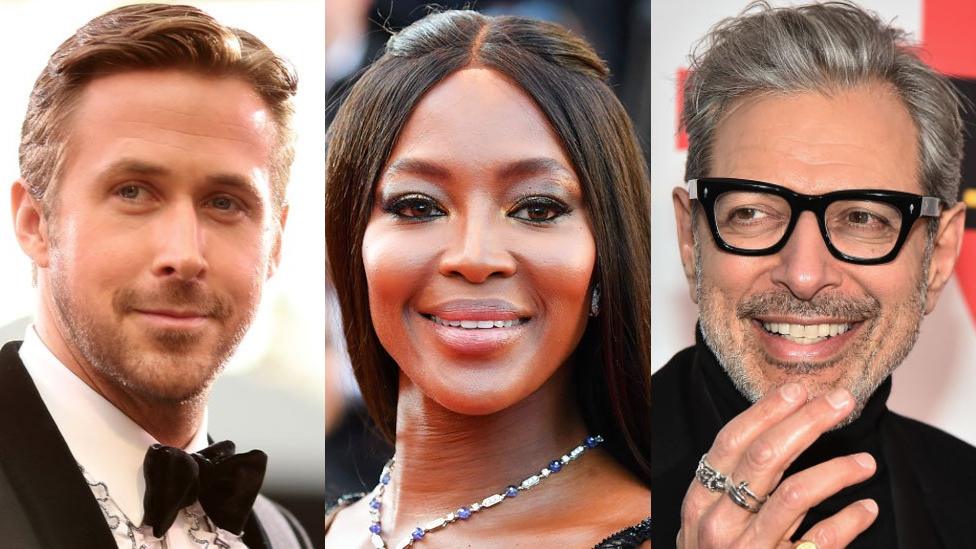 Ryan Gosling, Naomi Campbell and Jeff Goldblum