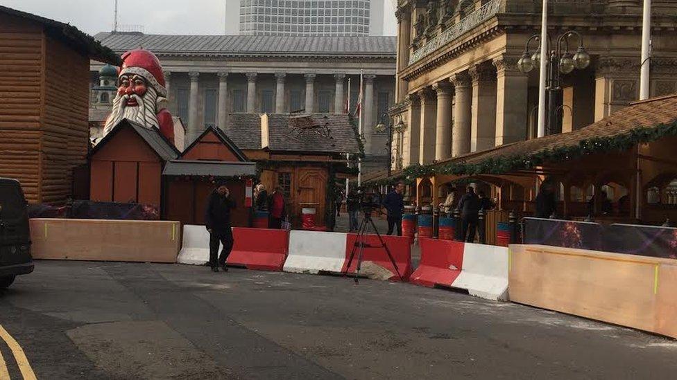 Bollards at the market