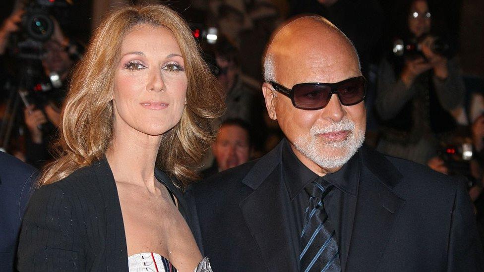 Celine Dion and Rene Angelil arrive at the 2008