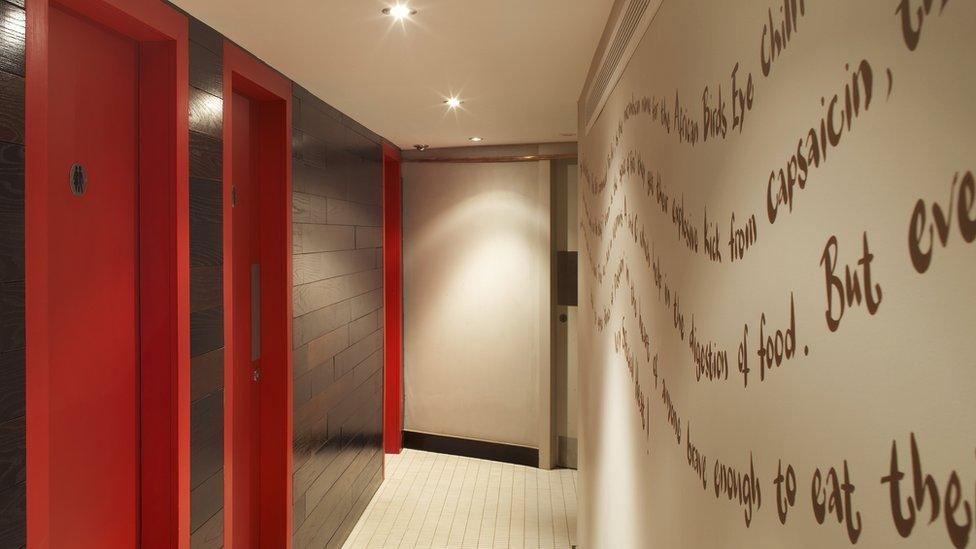 Toilets at a Nando's restaurant