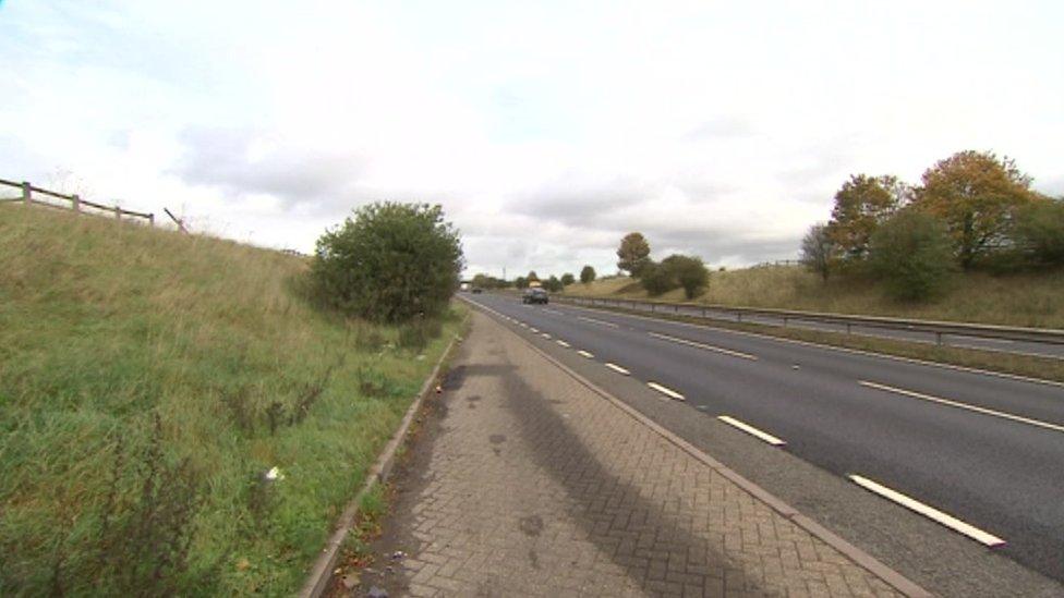 The A34's northbound carriageway