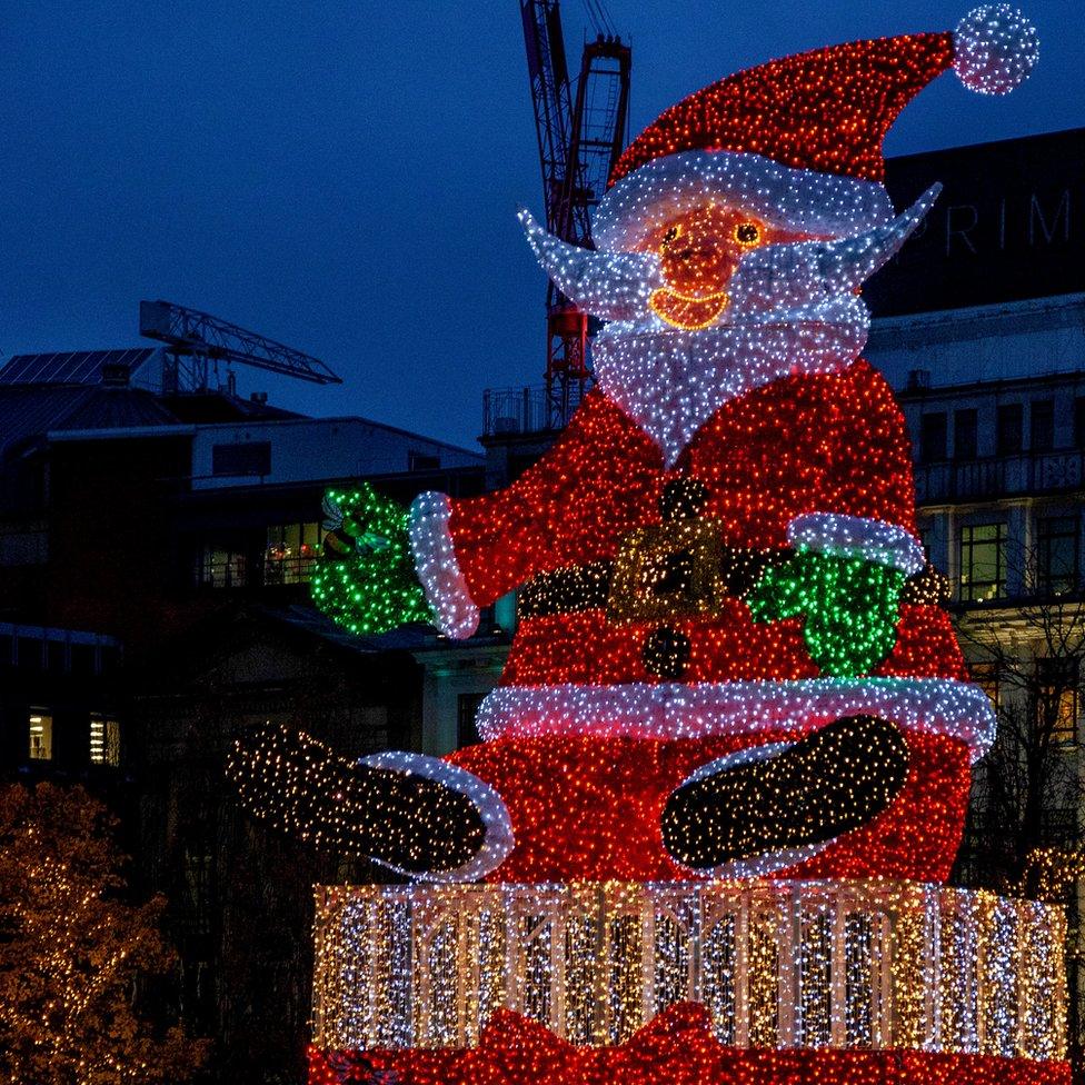 The new Santa in Manchester city centre