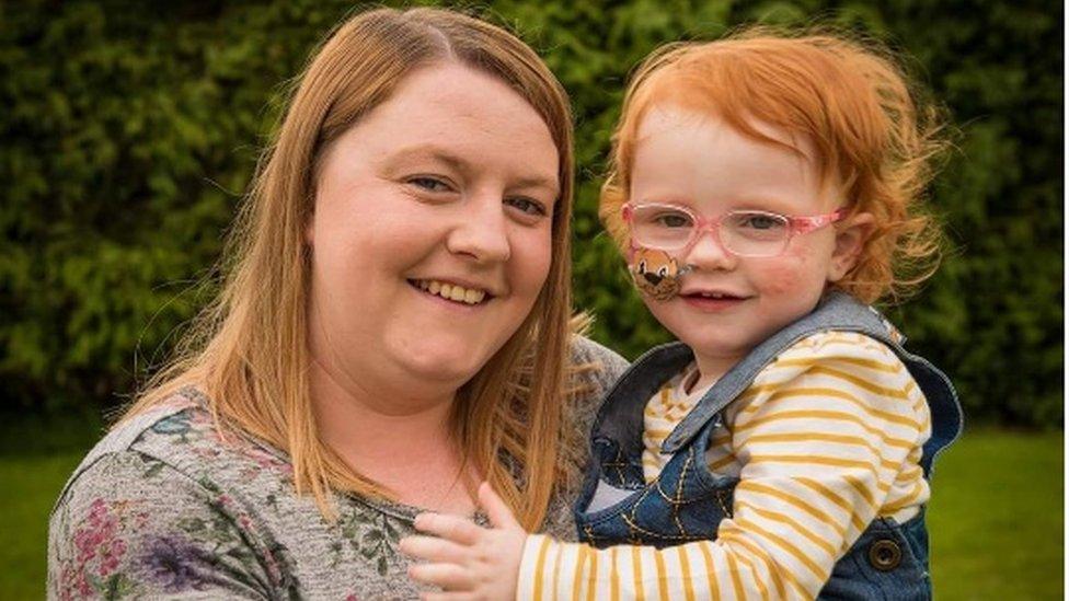 Josephine Armstrong from Ballyclare, and six-year-old daughter Paige