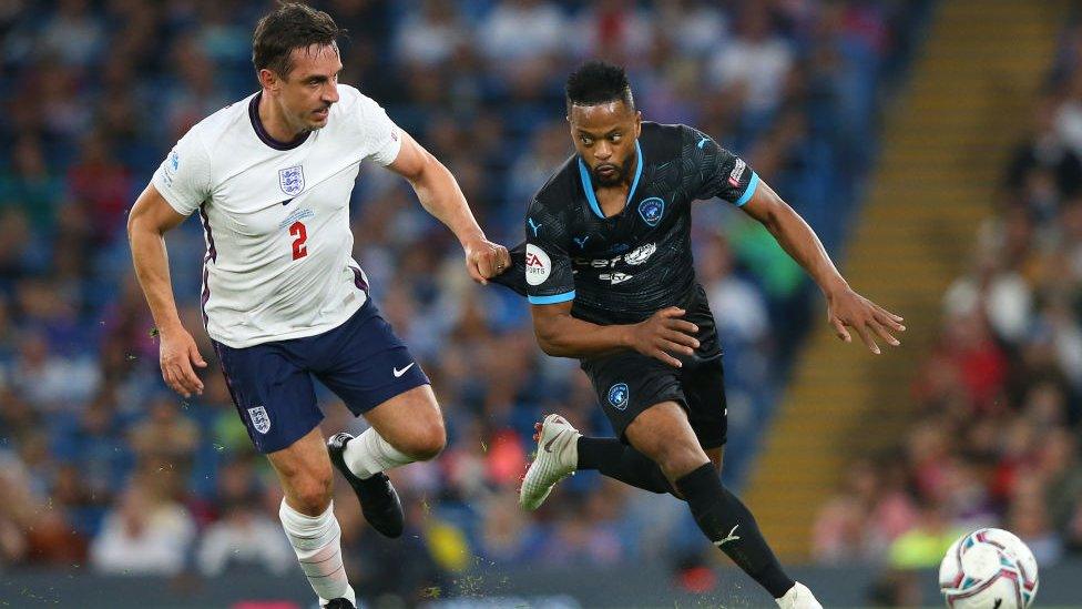 Gary Neville and Patrice Evra.