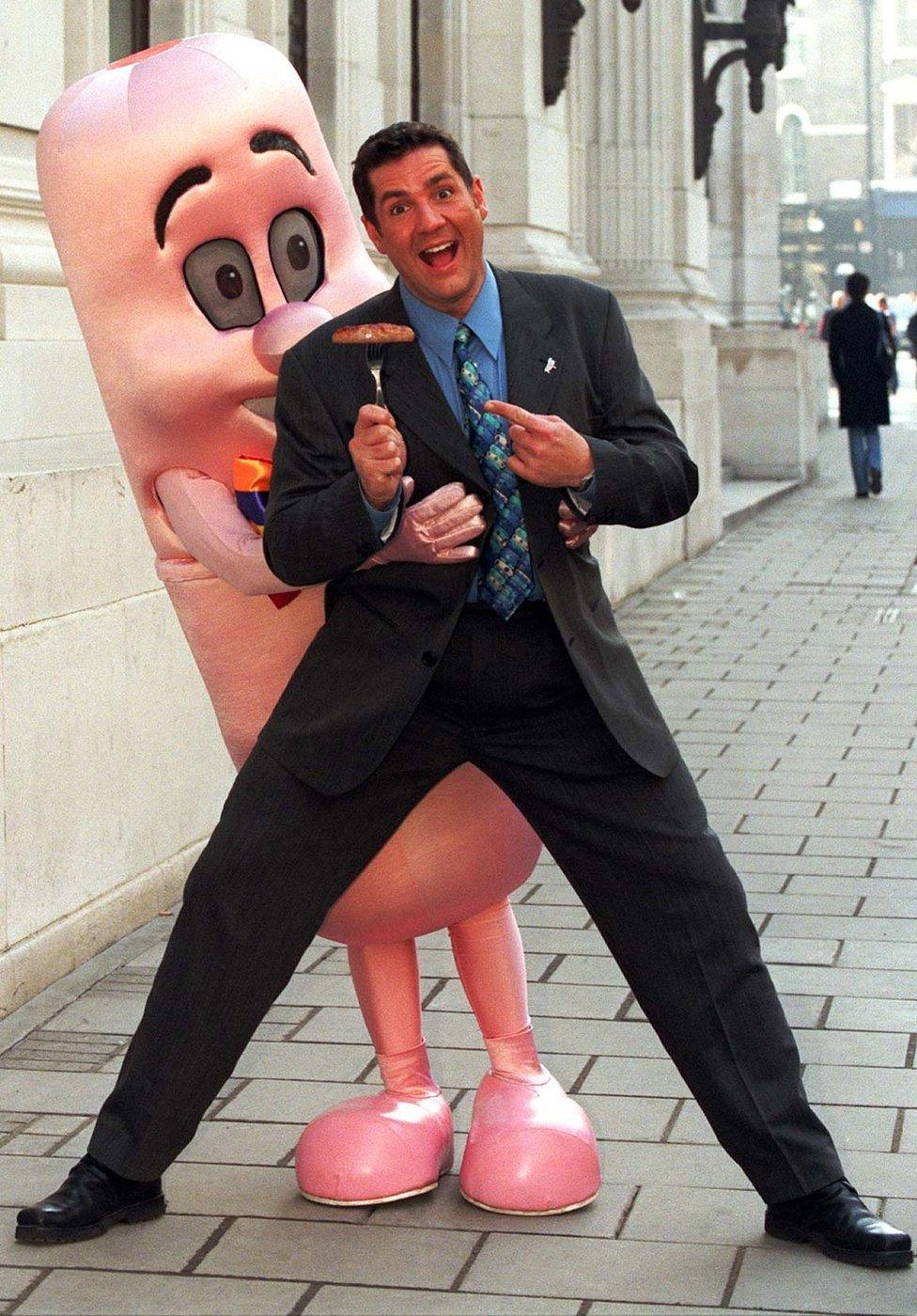 Dale hosts the British Sausage Appreciation Society's Regional Sausage of the Year Competition in 1997