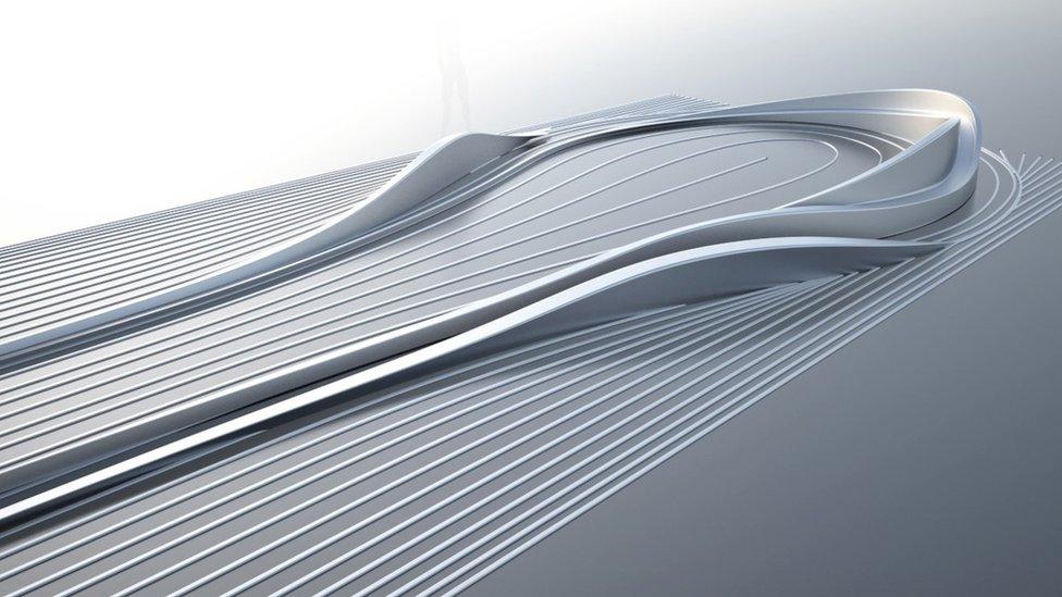 The design by Zaha Hadid