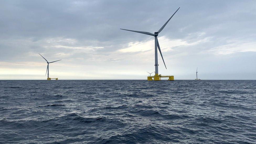 Floating wind farm