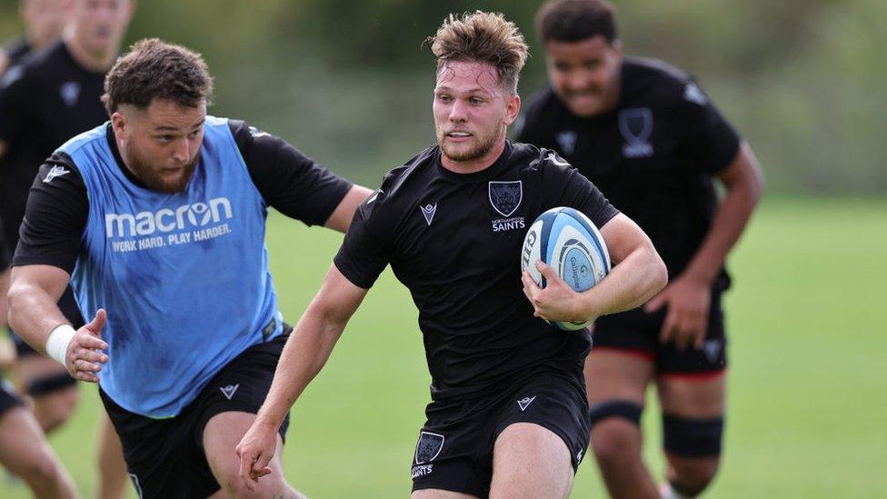 Northampton Saints in training