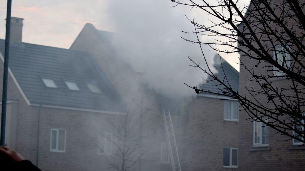 Fire at house in St Neots