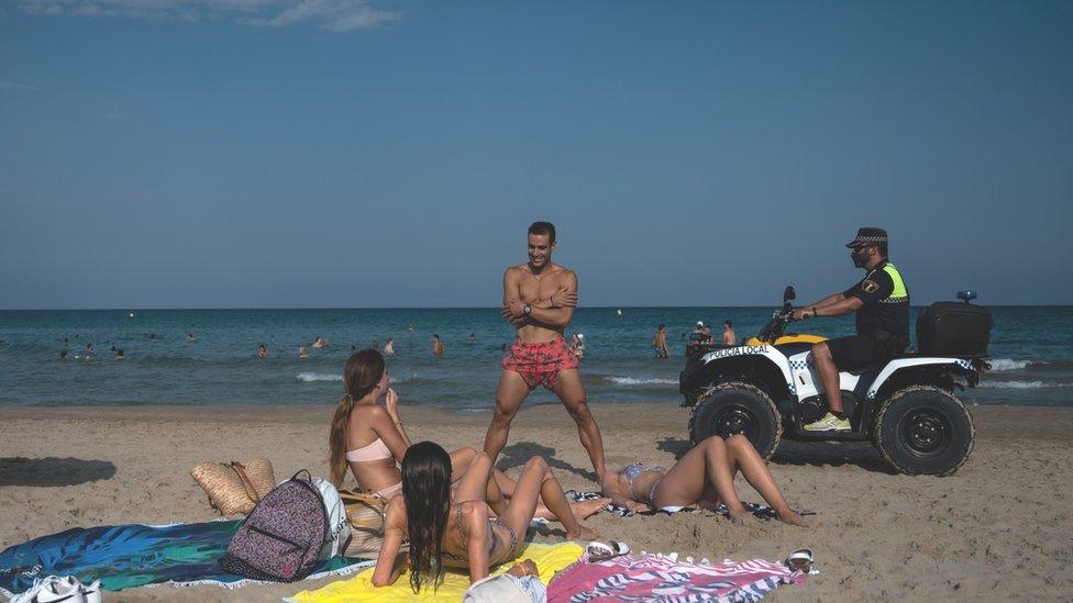 Tourists in Spain