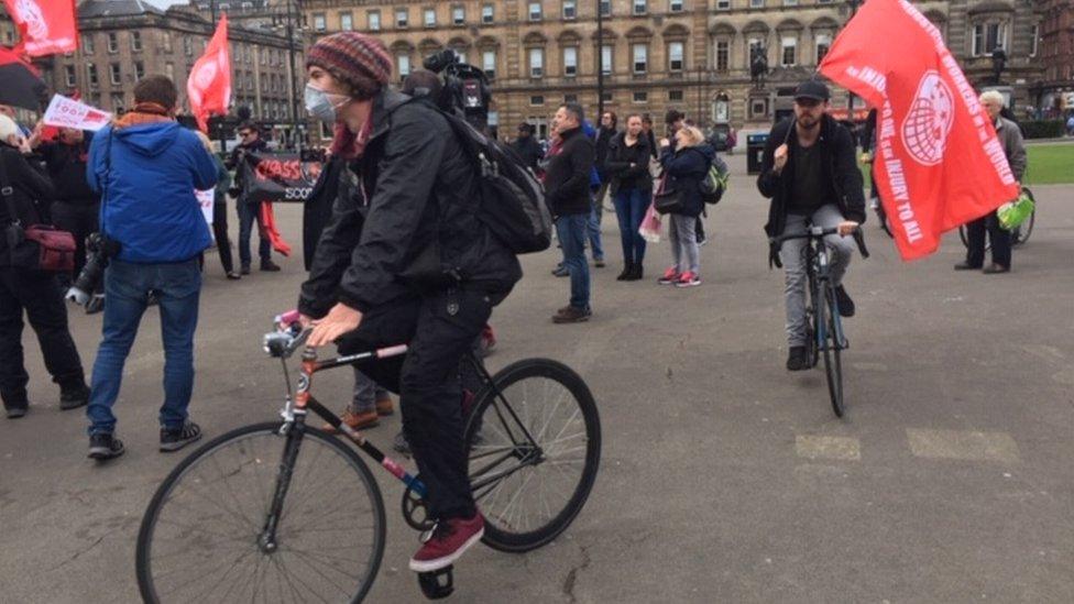 Bike protest