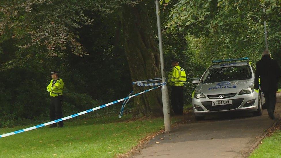 Police in Bourtreehill Park