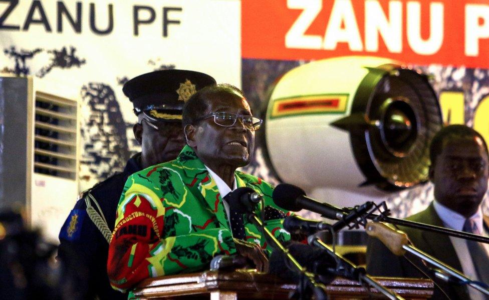 President Robert Mugabe addresses Zanu-PF annual conference in Masvingo on Saturday, 17 December 2016