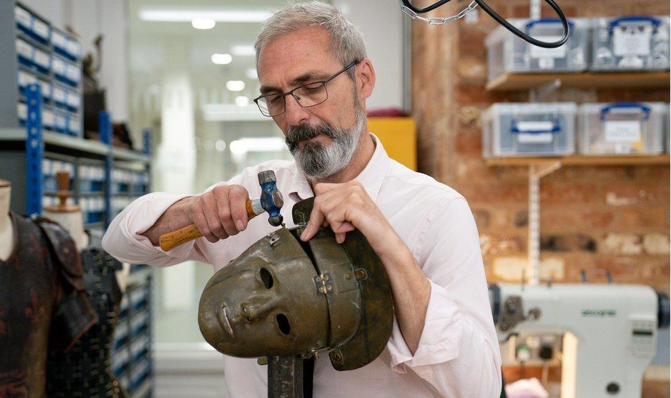 Head of costume props, armoury and footwear Alan Smith