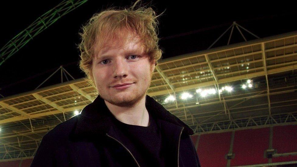 Ed Sheeran at Wembley Stadium