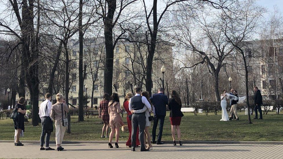 Wedding party in Moscow