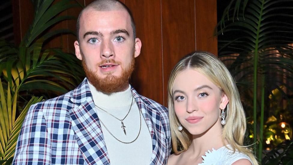 Angus Cloud and Sydney Sweeney attend the 2021 GQ Men of the Year Party