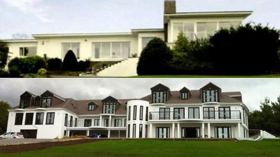 Mr Shah's house in Barton-le-Clay before (above) and after