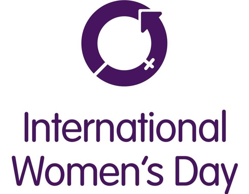 The logo for International Women's Day