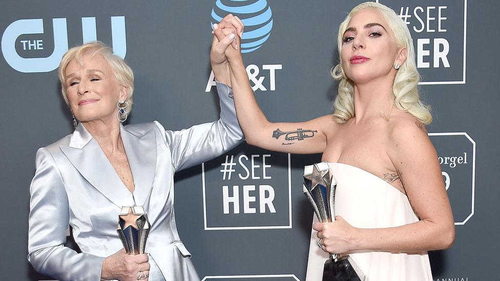 Glenn Close and Lady Gaga