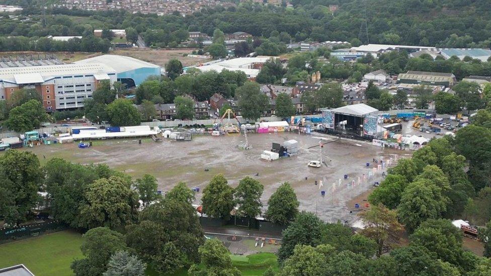 Tramlines from drone