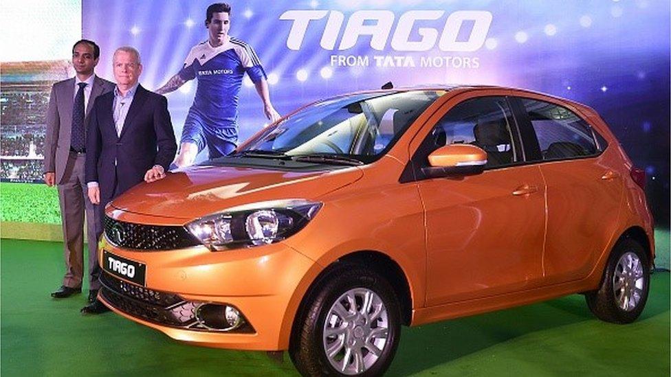 The launch of Tata Tiago in Bangalore in April