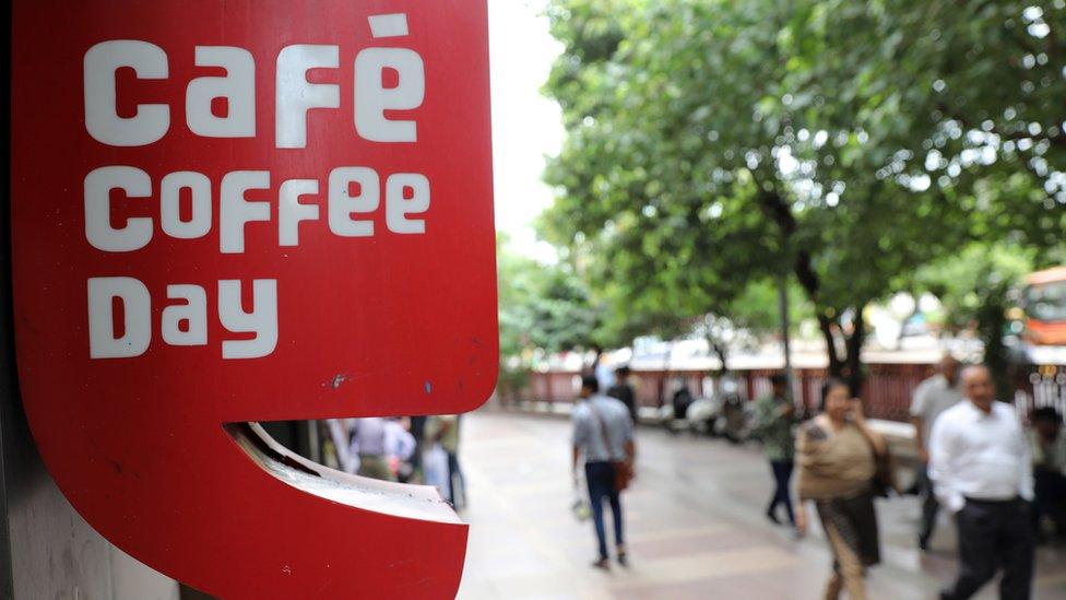 Cafe Coffee Day sign