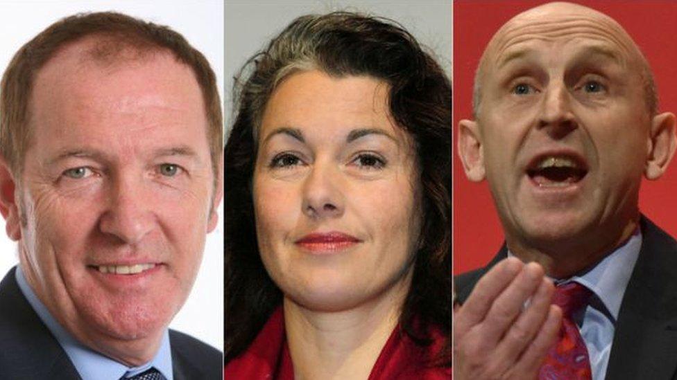 Sir Kevin Barron, Sarah Champion and John Healey