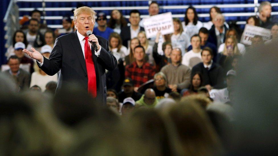 Donald Trump in Des Moines, Iowa