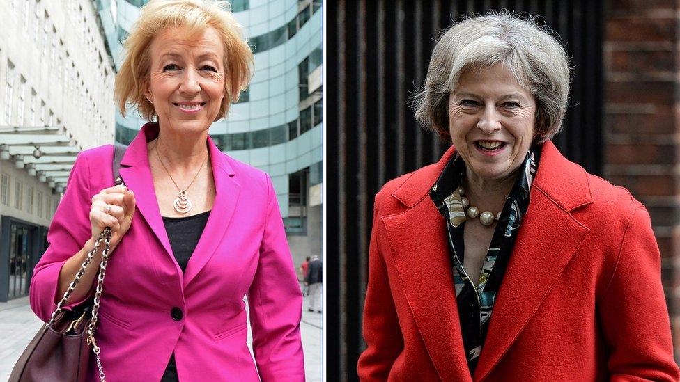 Andrea Leadsom and Theresa May