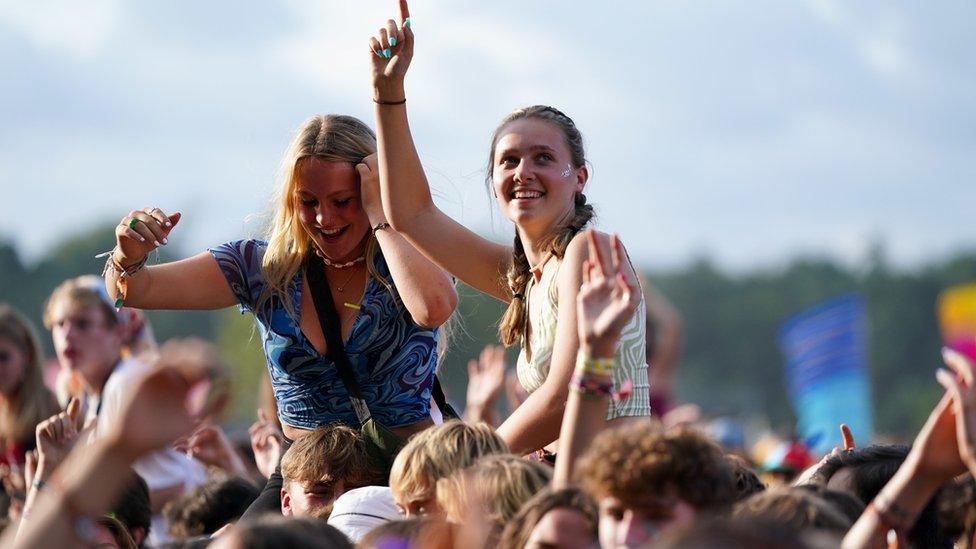 Fans at the Latitude festival