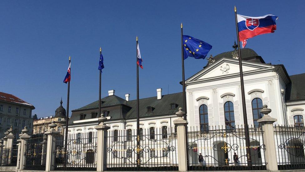 Presidential palace in Bratislava